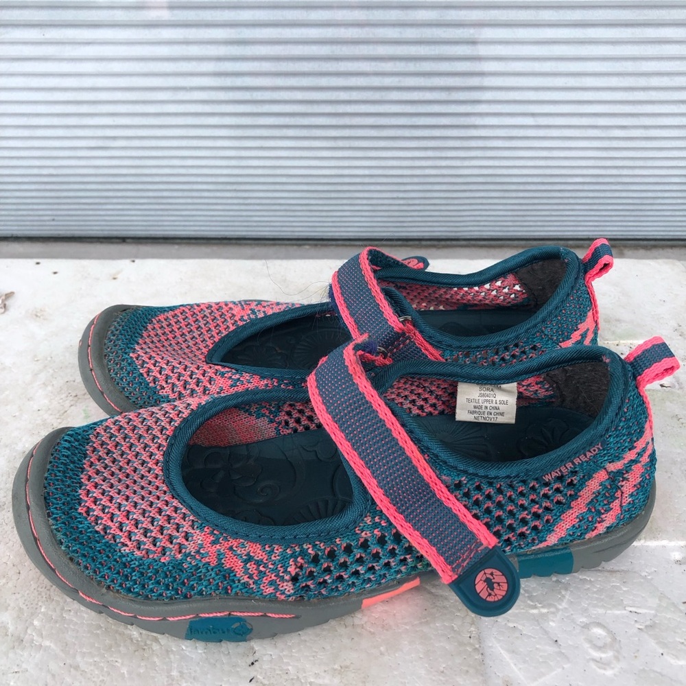 Jambu KD Girls Sora Outdoor Mary Jane Flats Pink Purple Water Ready Shoes Sz 13M